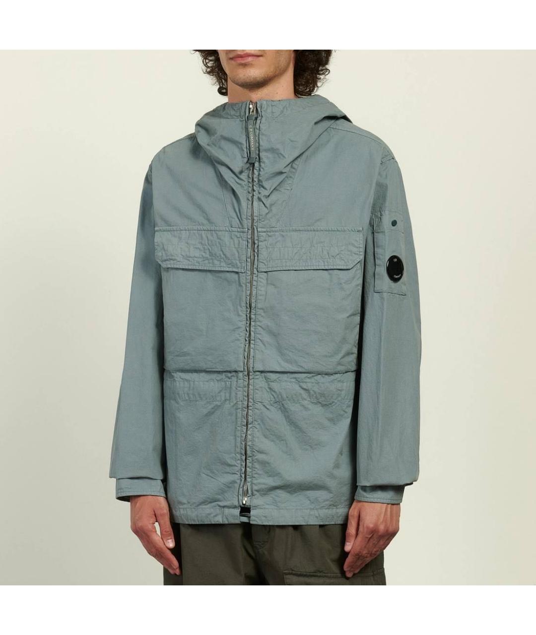 CP COMPANY Голубая хлопковая куртка, фото 2