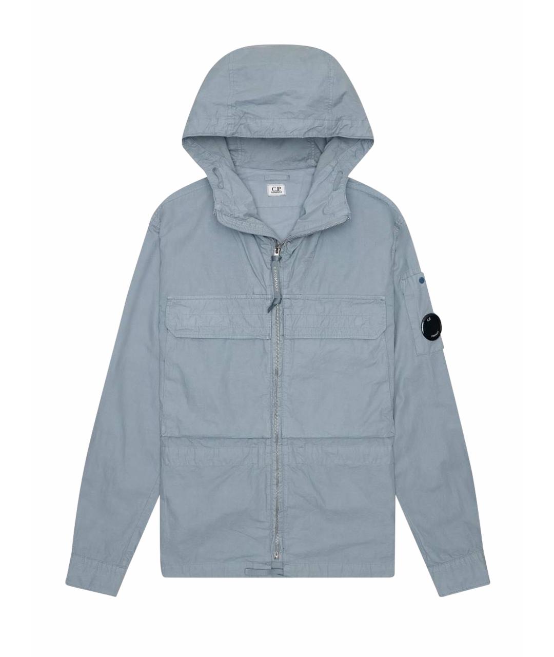 CP COMPANY Голубая хлопковая куртка, фото 1