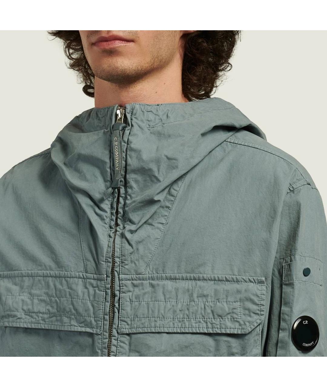CP COMPANY Голубая хлопковая куртка, фото 4