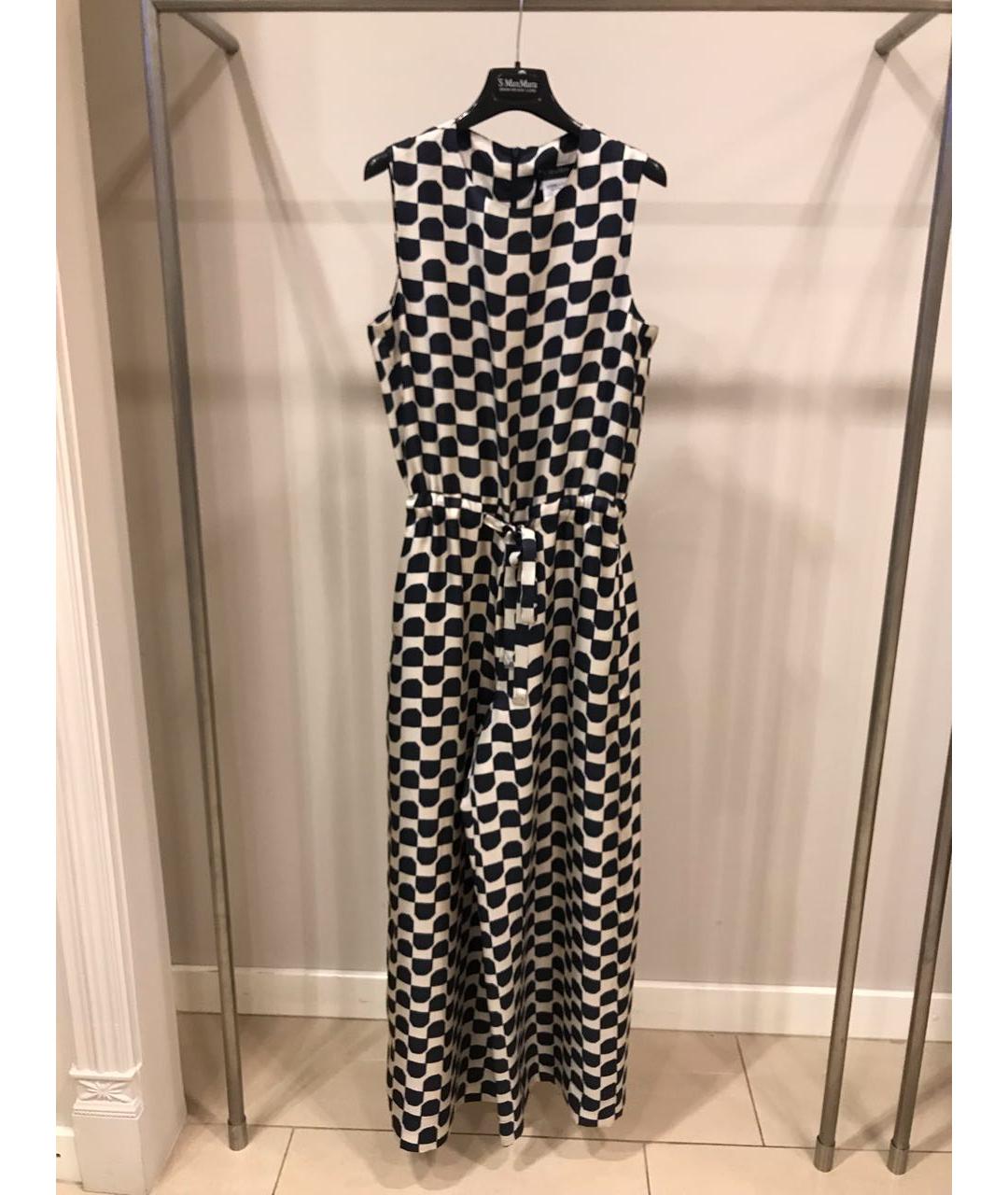 'S MAX MARA Бежевый шелковый комбинезон, фото 4