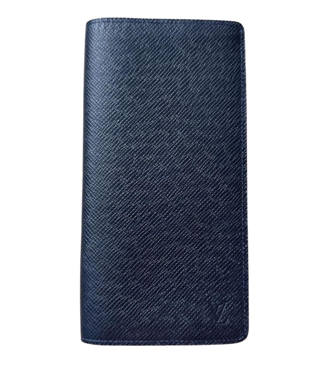 LOUIS VUITTON Черный кожаный кошелек, фото 1