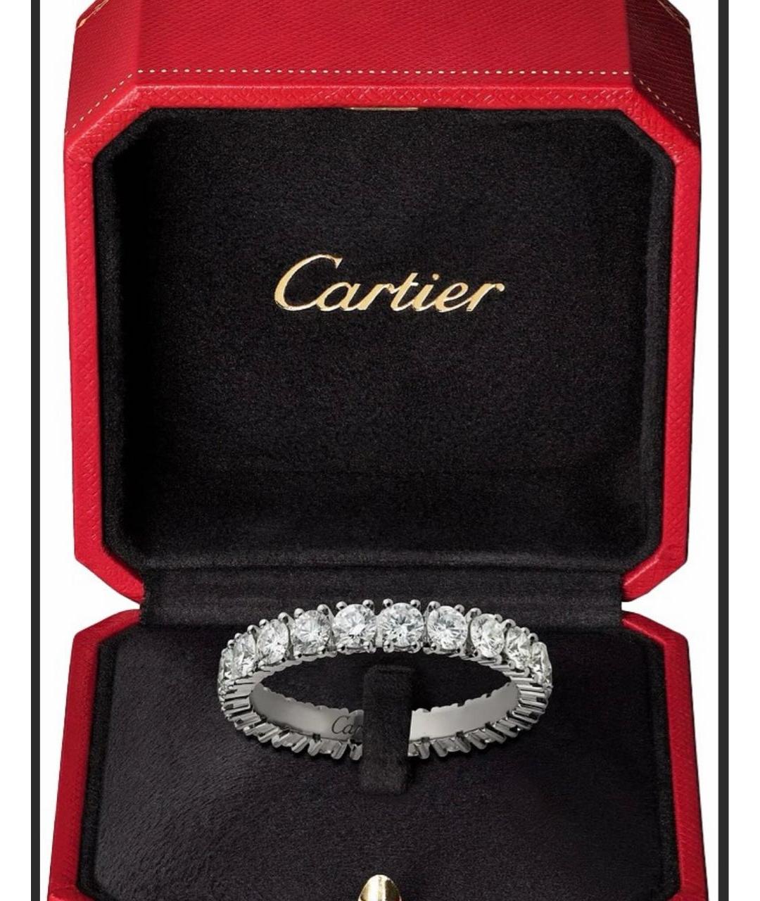 CARTIER Белое платиновое кольцо, фото 4