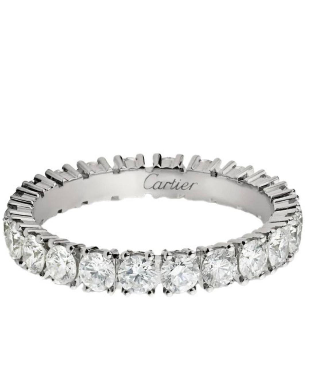 CARTIER Белое платиновое кольцо, фото 1