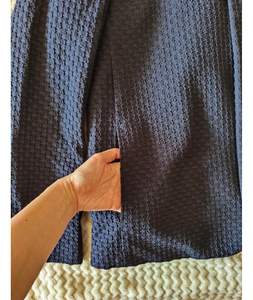 EMPORIO ARMANI Синяя вискозная куртка, фото 6