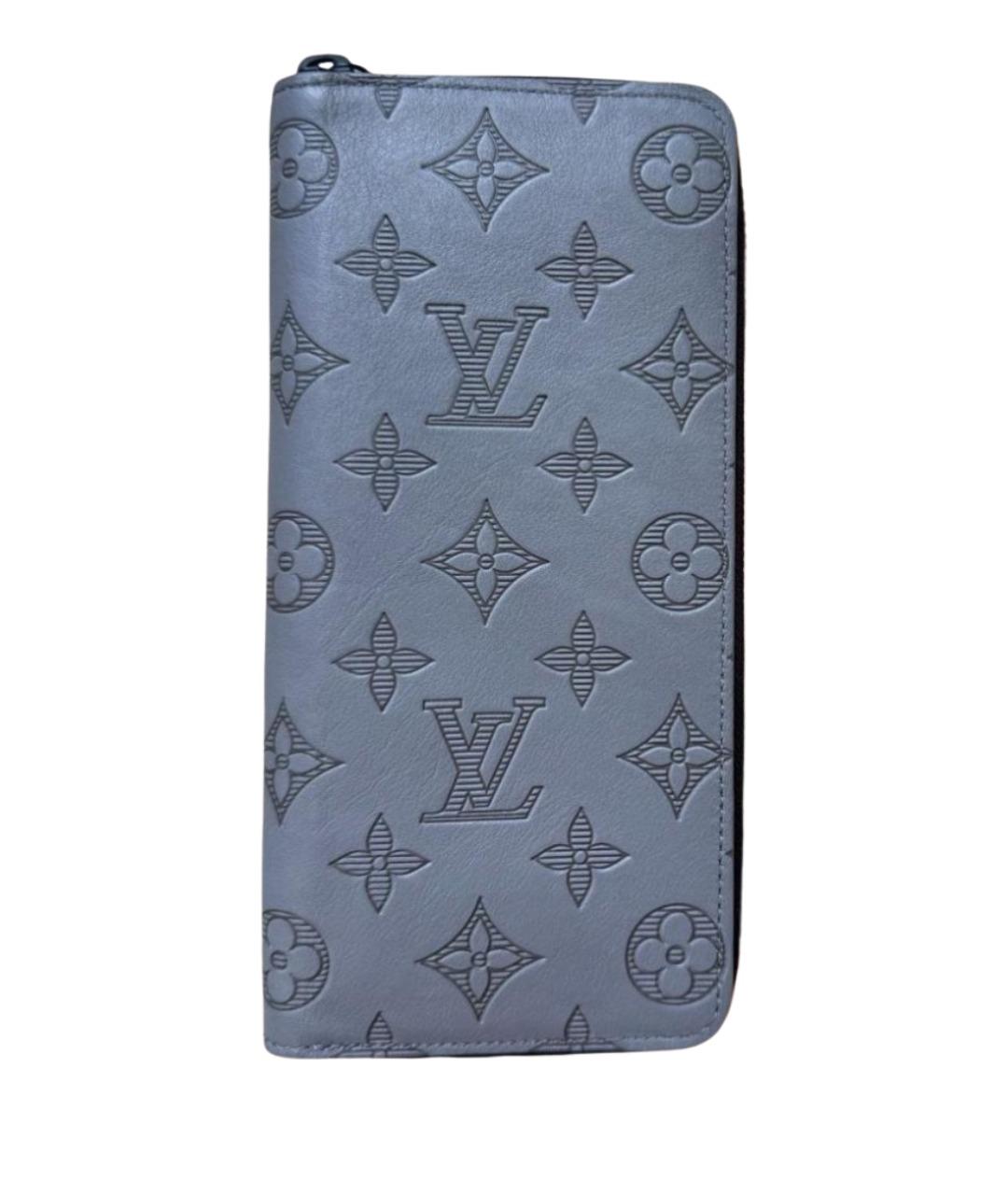 LOUIS VUITTON Серый кожаный кошелек, фото 1