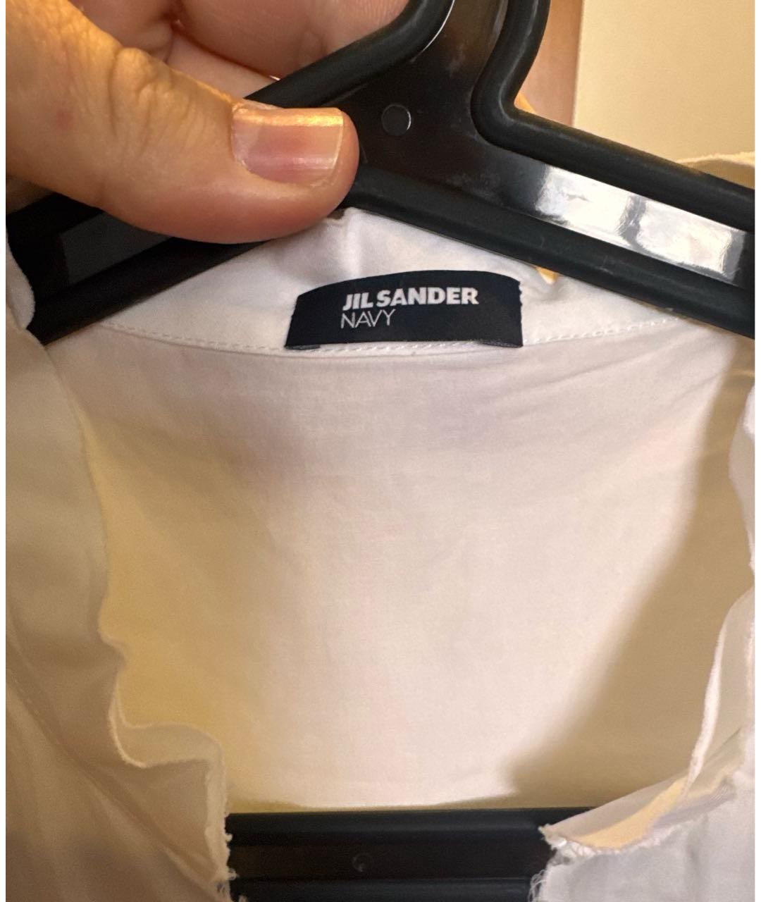 JIL SANDER Белое коктейльное платье, фото 3