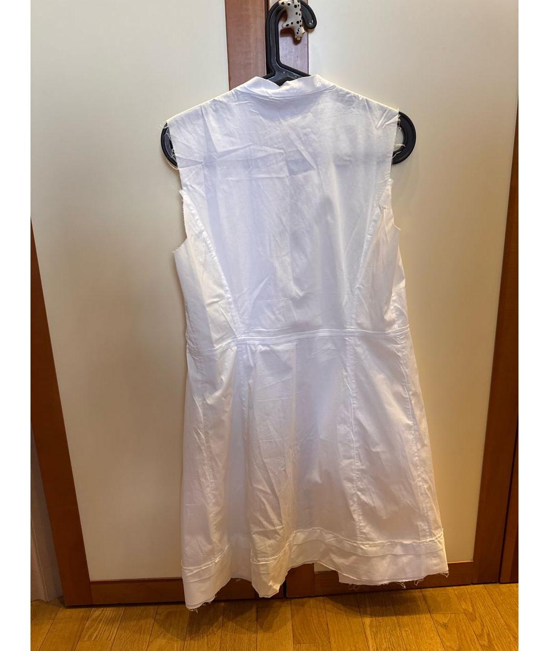 JIL SANDER Белое коктейльное платье, фото 2