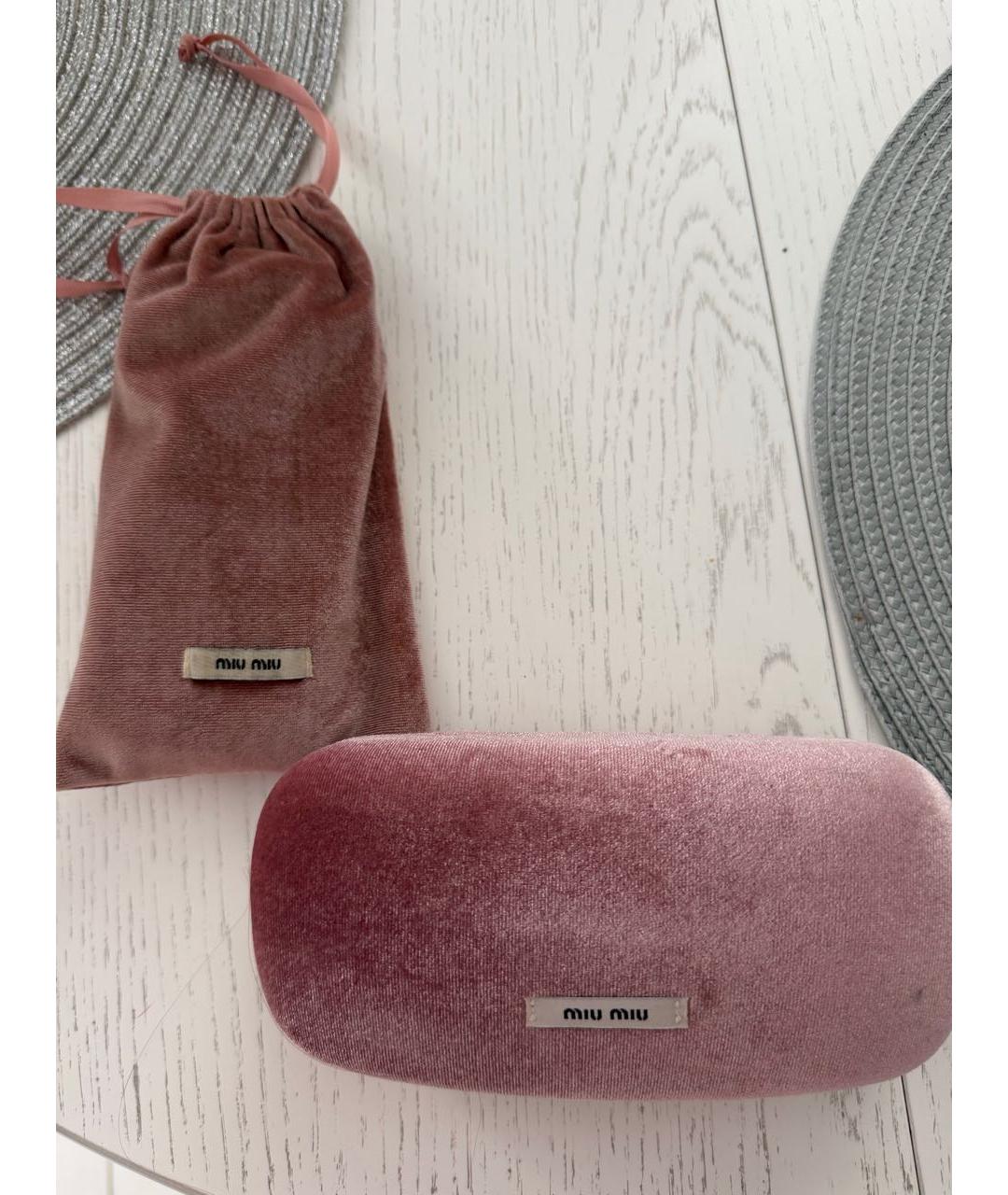 MIU MIU Серые металлические солнцезащитные очки, фото 4