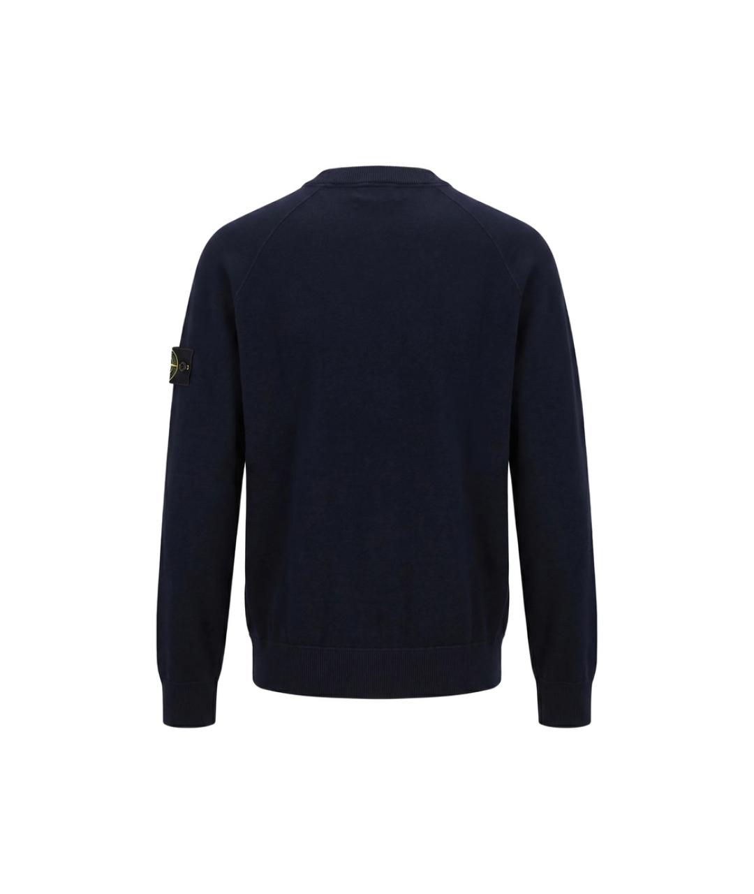 STONE ISLAND Синий полиэстеровый джемпер / свитер, фото 2
