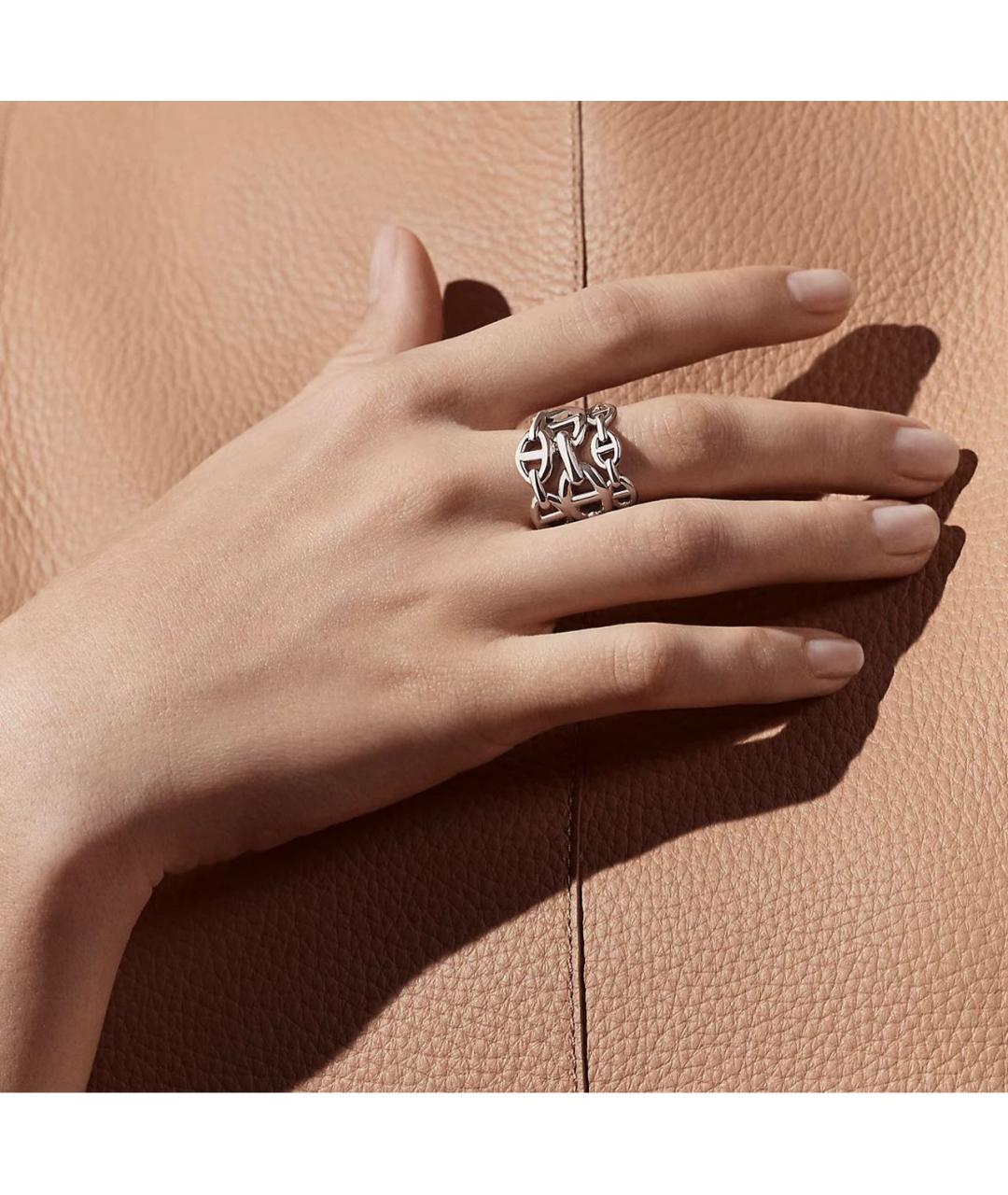 HERMES Серебряное серебряное кольцо, фото 8