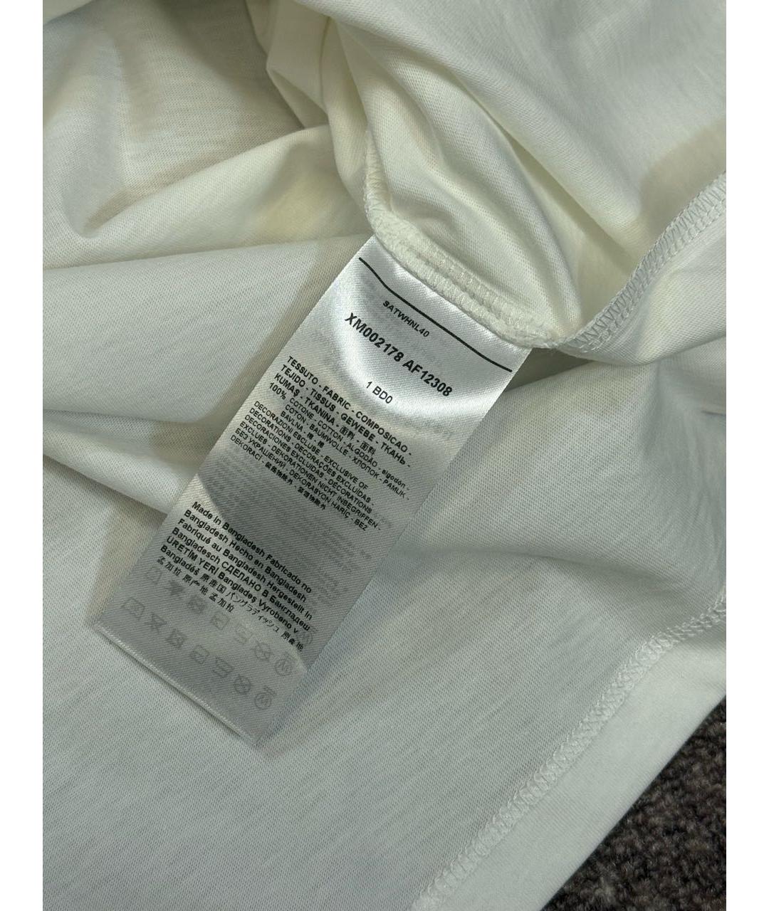 ARMANI EXCHANGE Белая хлопковая футболка, фото 6