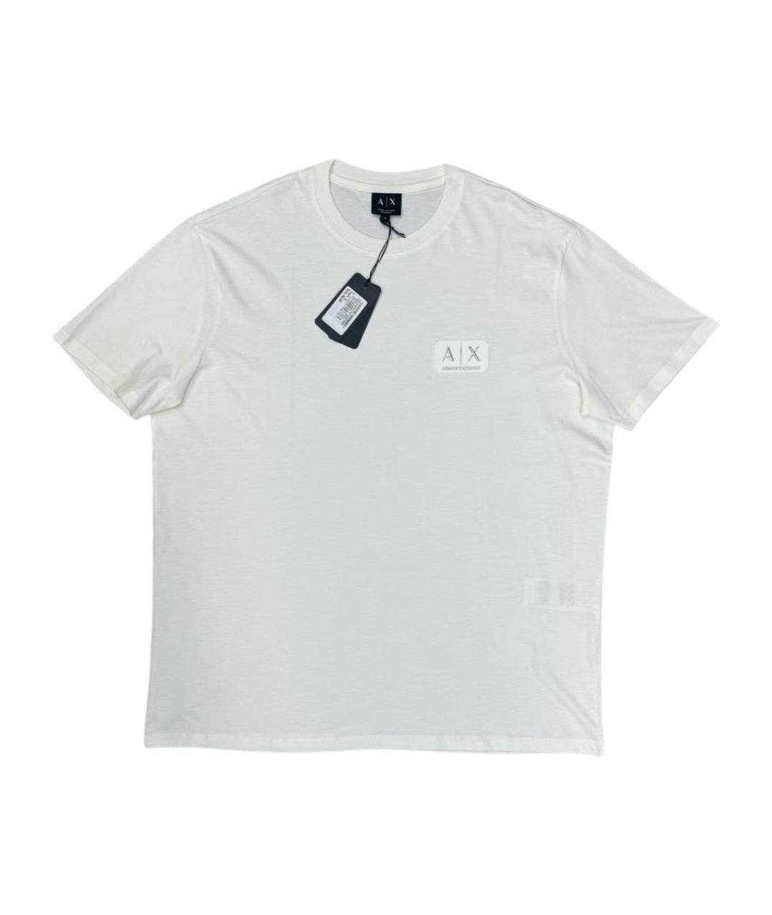 ARMANI EXCHANGE Белая хлопковая футболка, фото 1
