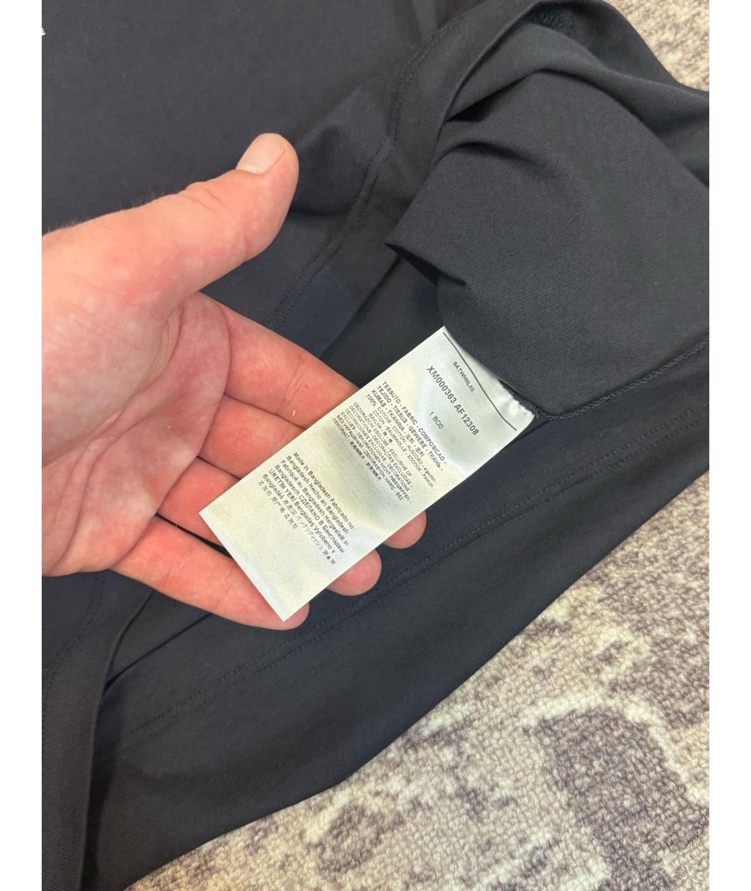ARMANI EXCHANGE Синяя хлопковая футболка, фото 6