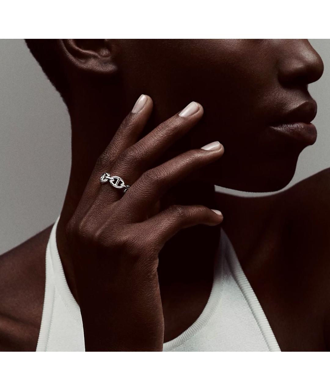 HERMES Серебряное серебряное кольцо, фото 8