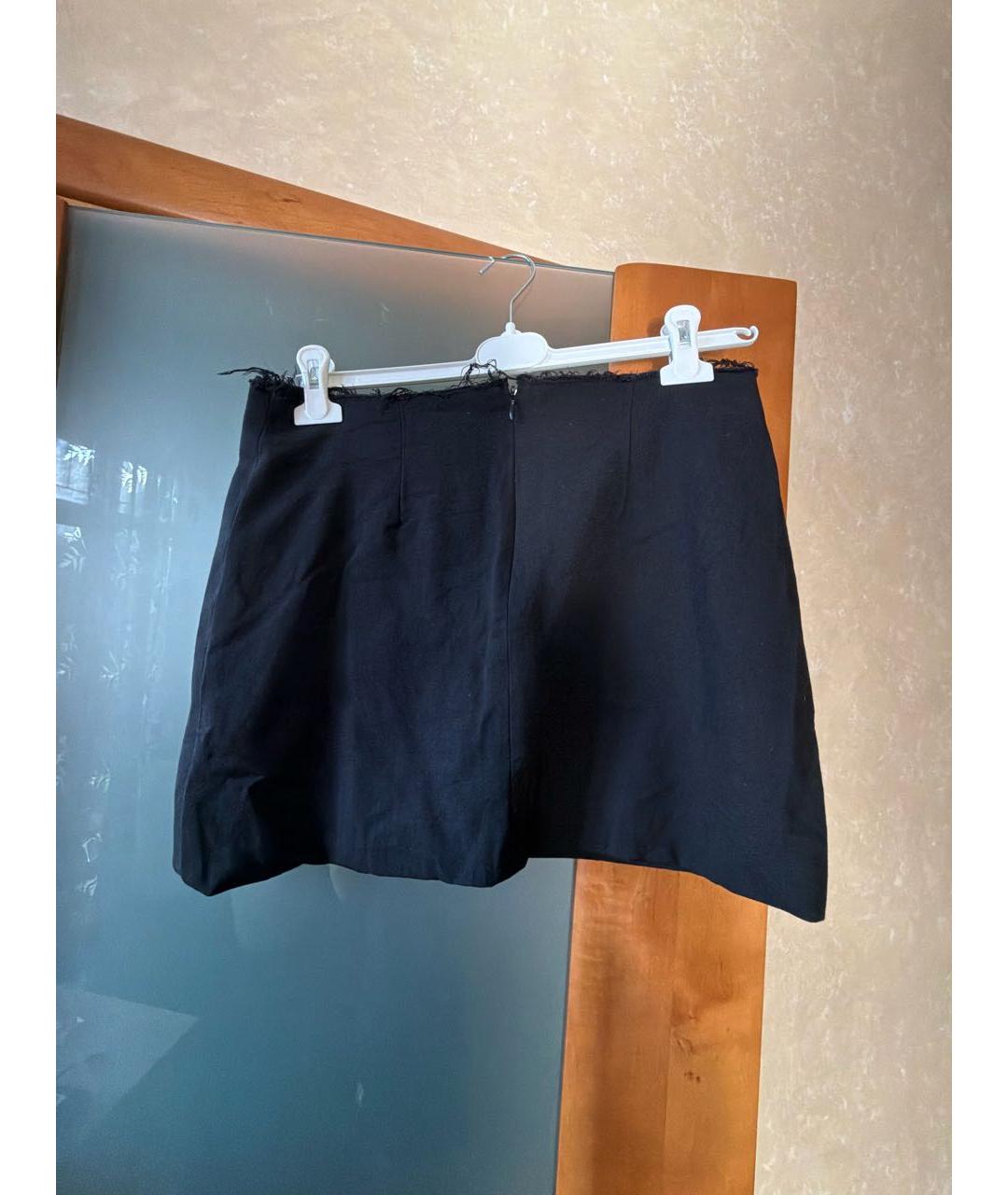 VETEMENTS Черная хлопковая юбка мини, фото 2