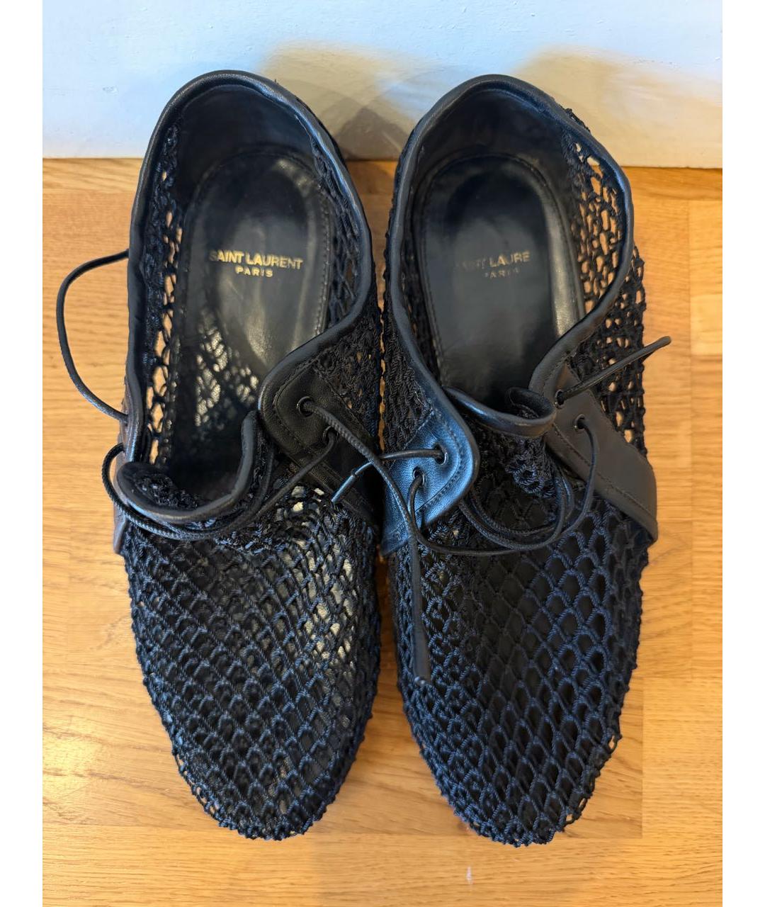 SAINT LAURENT Черные кожаные лоферы, фото 3