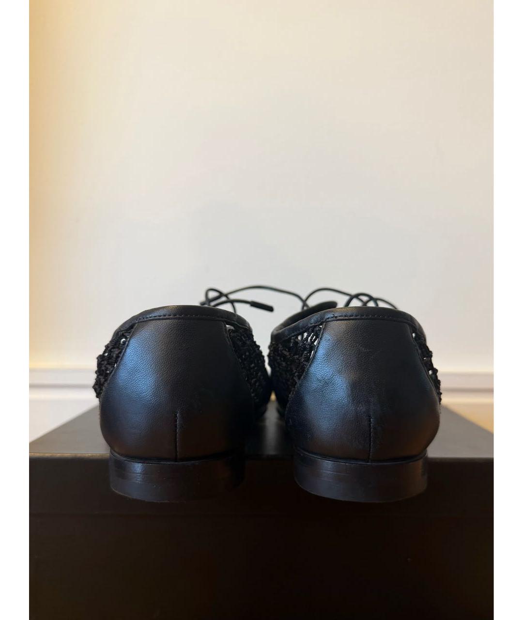 SAINT LAURENT Черные кожаные лоферы, фото 4