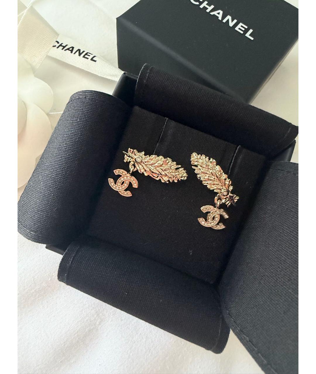 CHANEL Серебряные серьги, фото 3