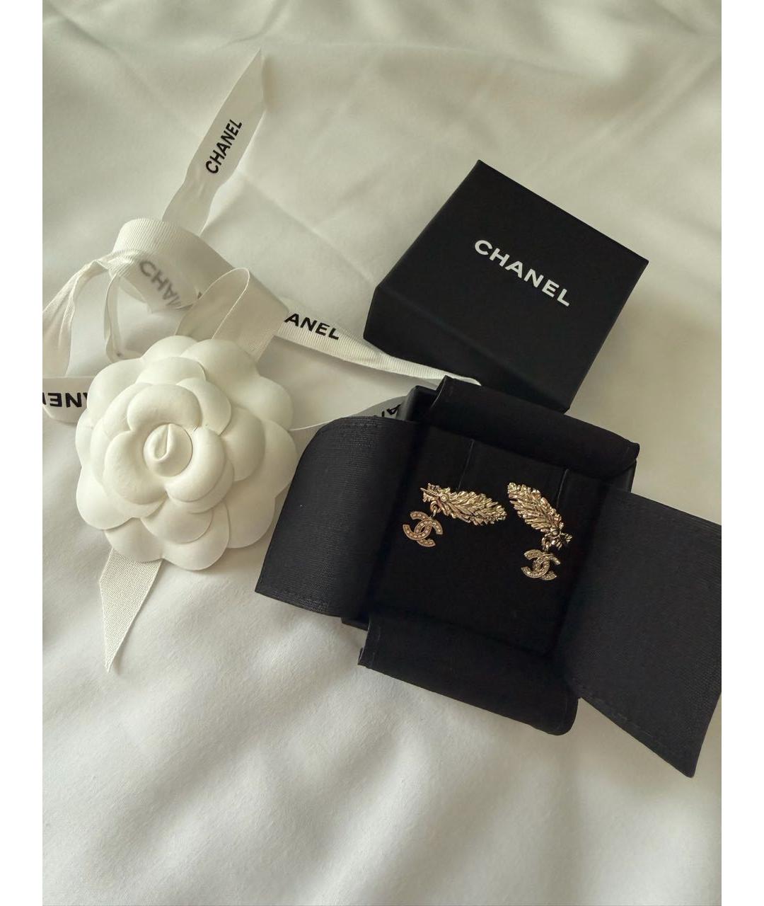 CHANEL Серебряные серьги, фото 4