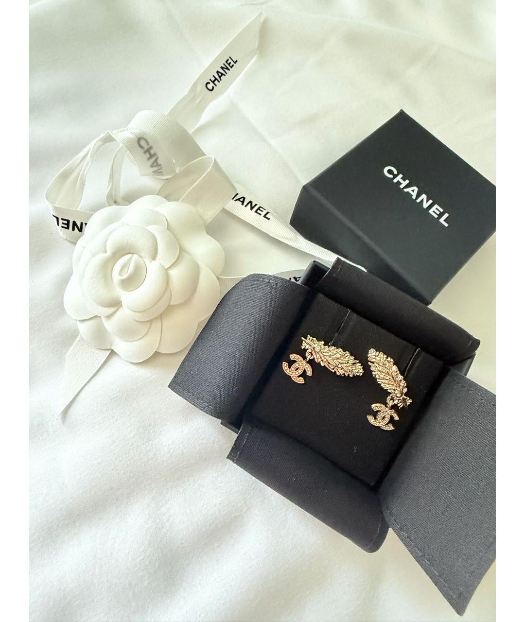 CHANEL Серебряные серьги, фото 2