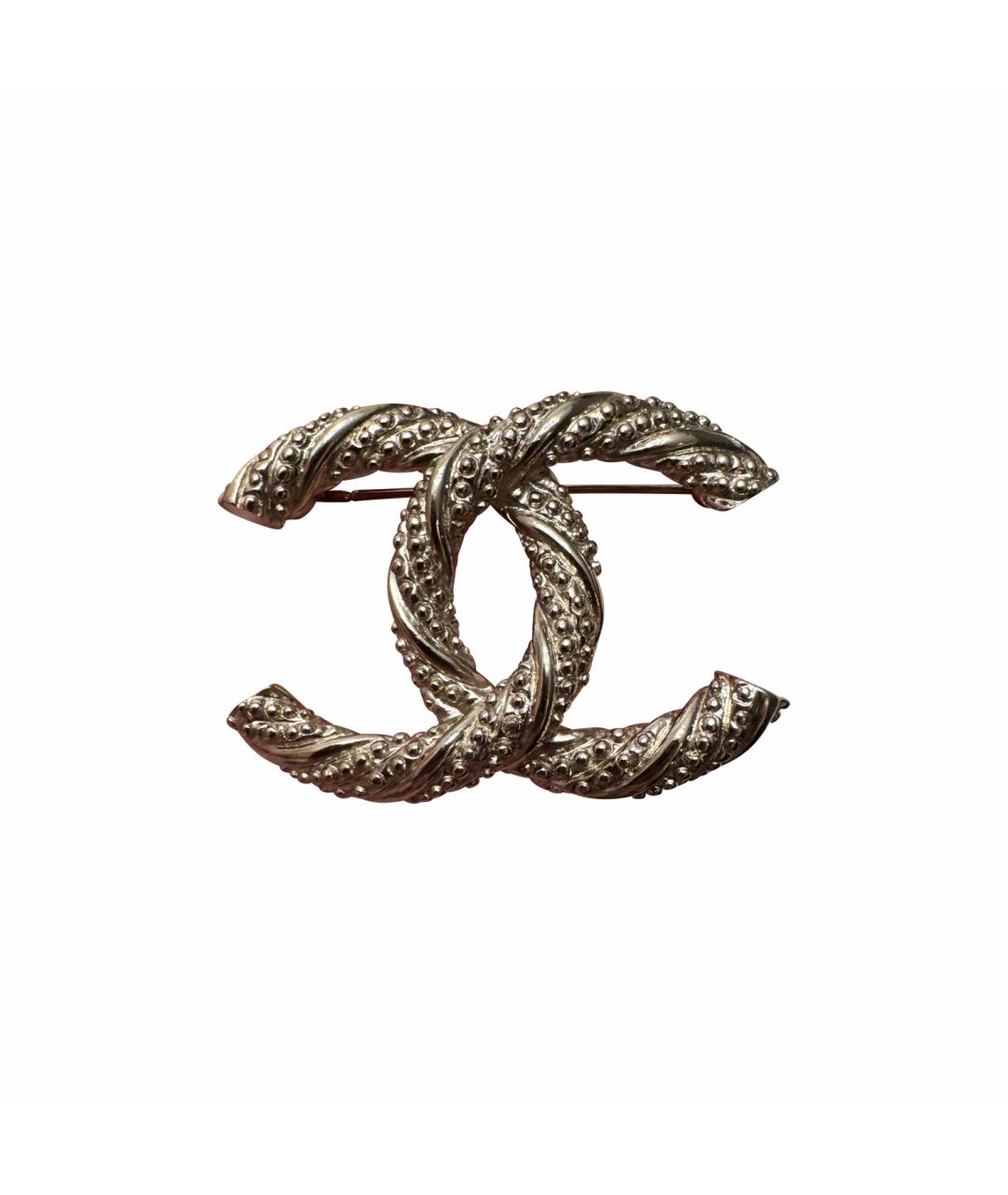 CHANEL Золотая металлическая булавка / брошь, фото 1