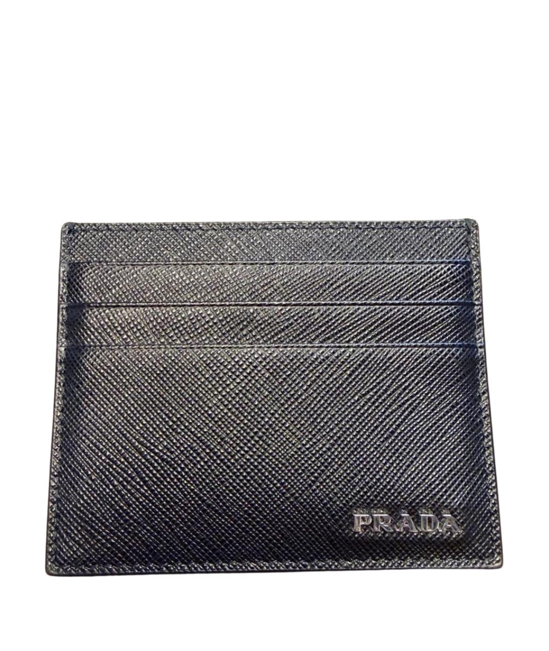 PRADA Черный кожаный кардхолдер, фото 1