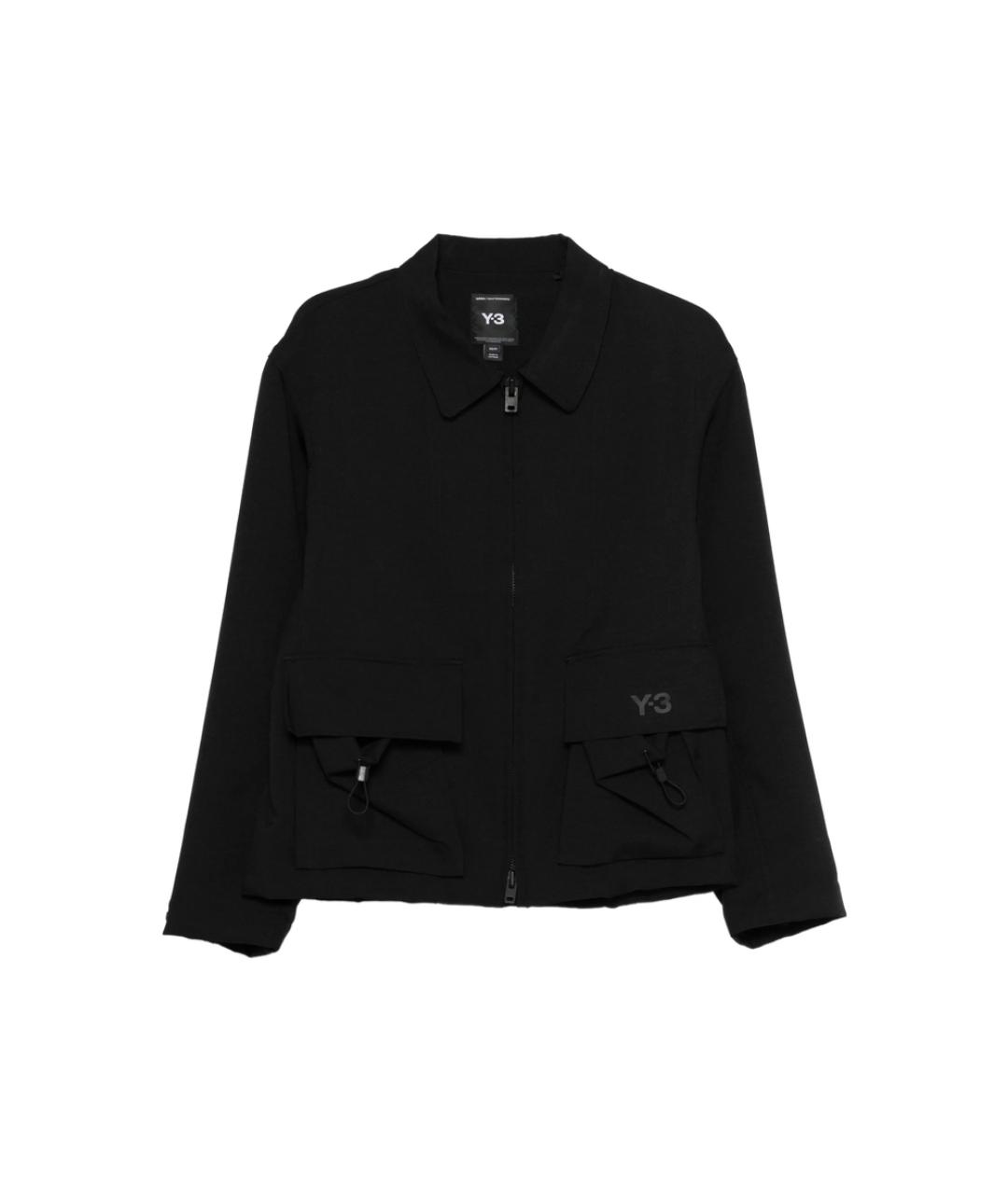 Y-3 Черная полиэстеровая куртка, фото 1