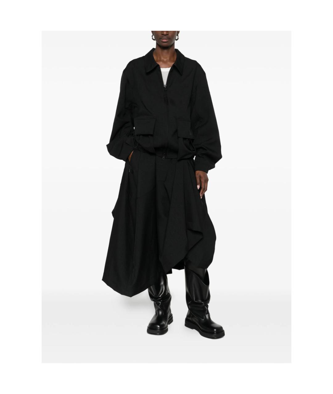 Y-3 Черная полиэстеровая куртка, фото 4