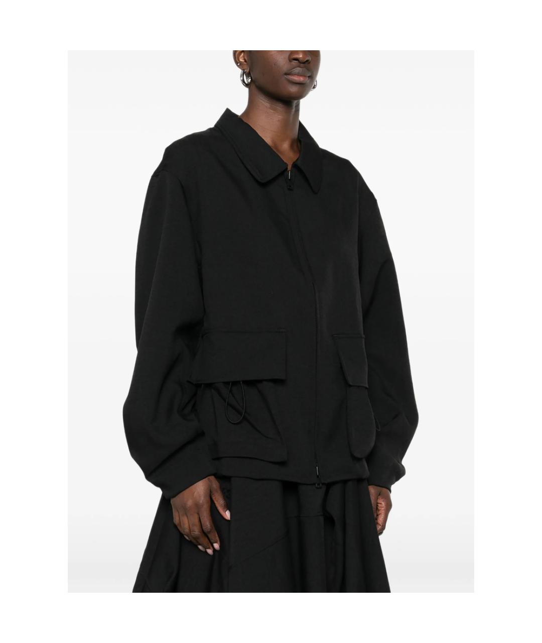 Y-3 Черная полиэстеровая куртка, фото 5