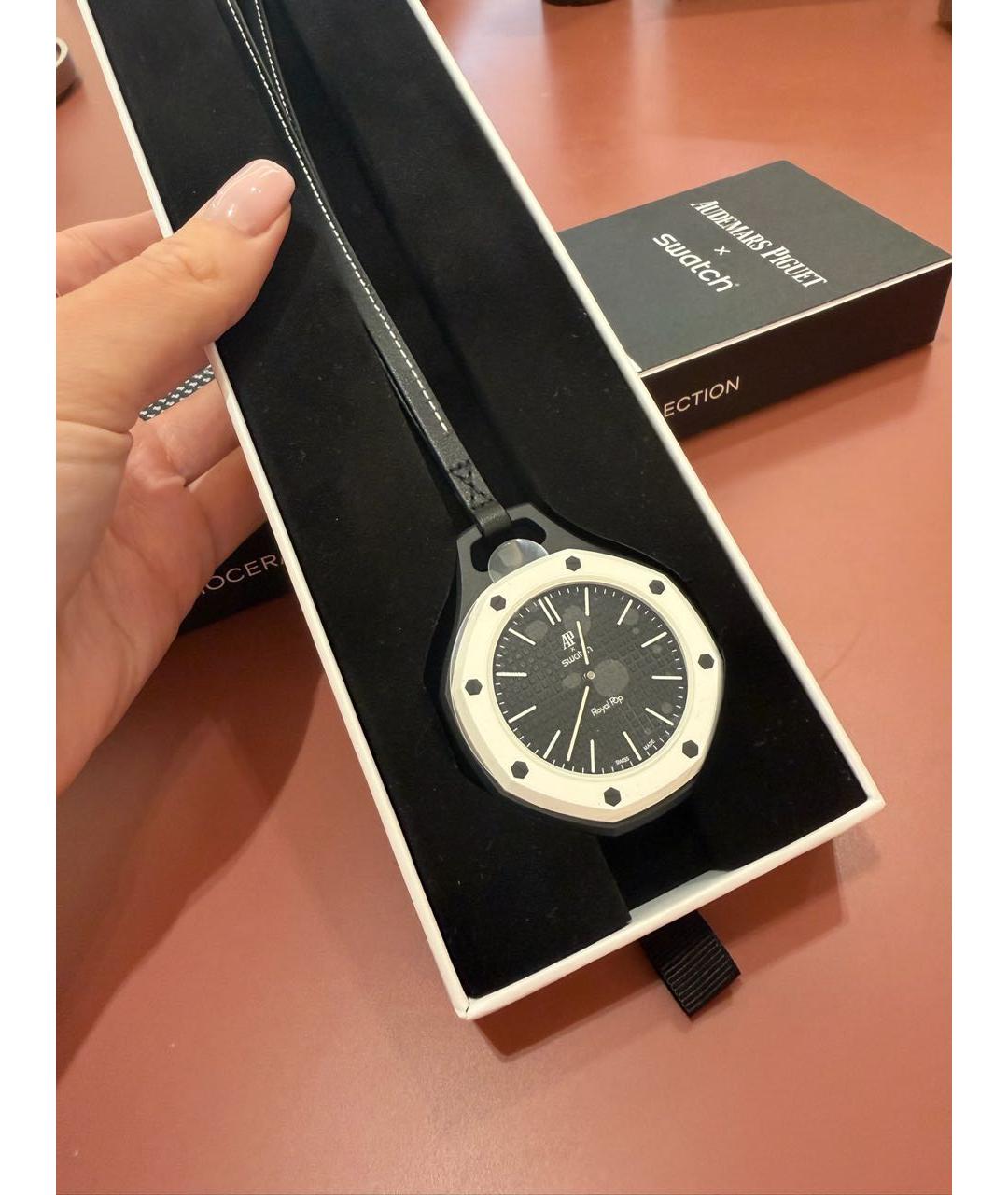 Swatch Черные часы, фото 2