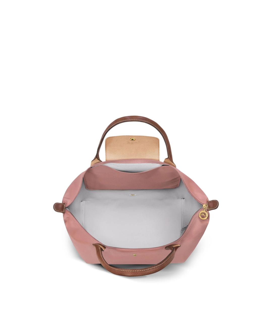 LONGCHAMP Розовая тканевая сумка тоут, фото 6