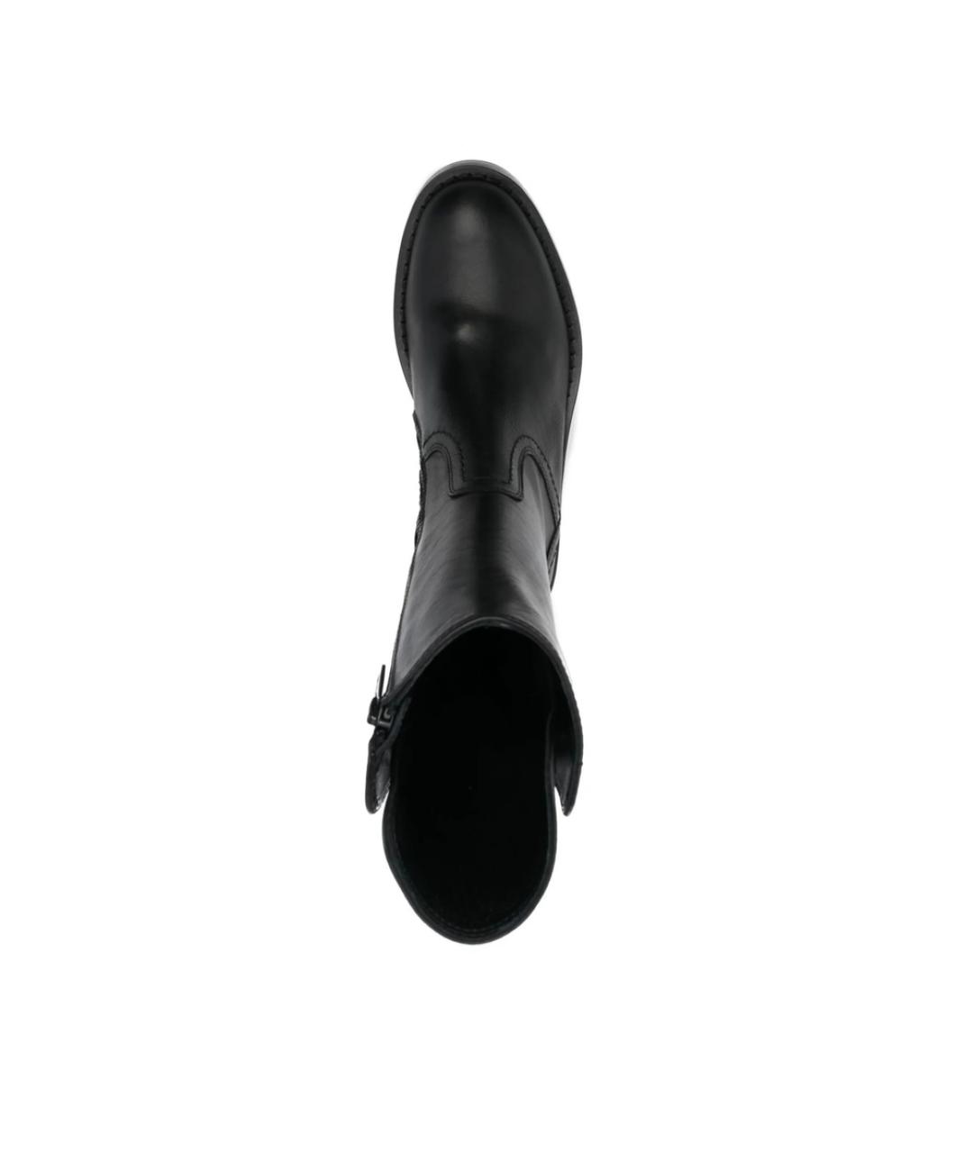 ANN DEMEULEMEESTER Черные кожаные ботинки, фото 2