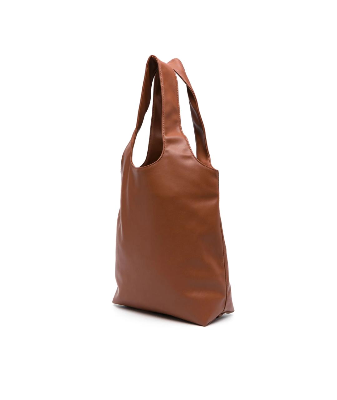 A.P.C. Коричневая синтетическая сумка тоут, фото 4