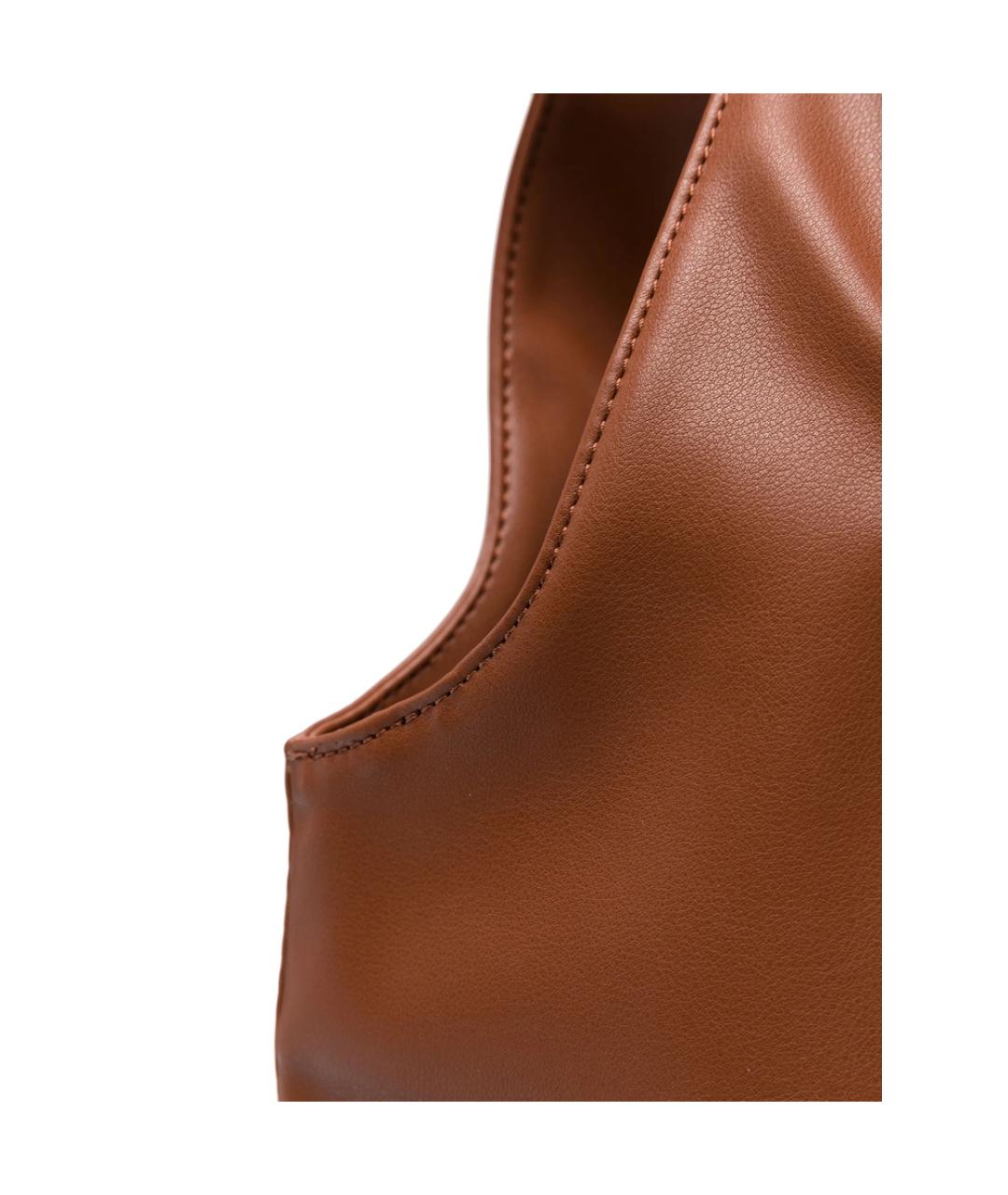 A.P.C. Коричневая синтетическая сумка тоут, фото 5