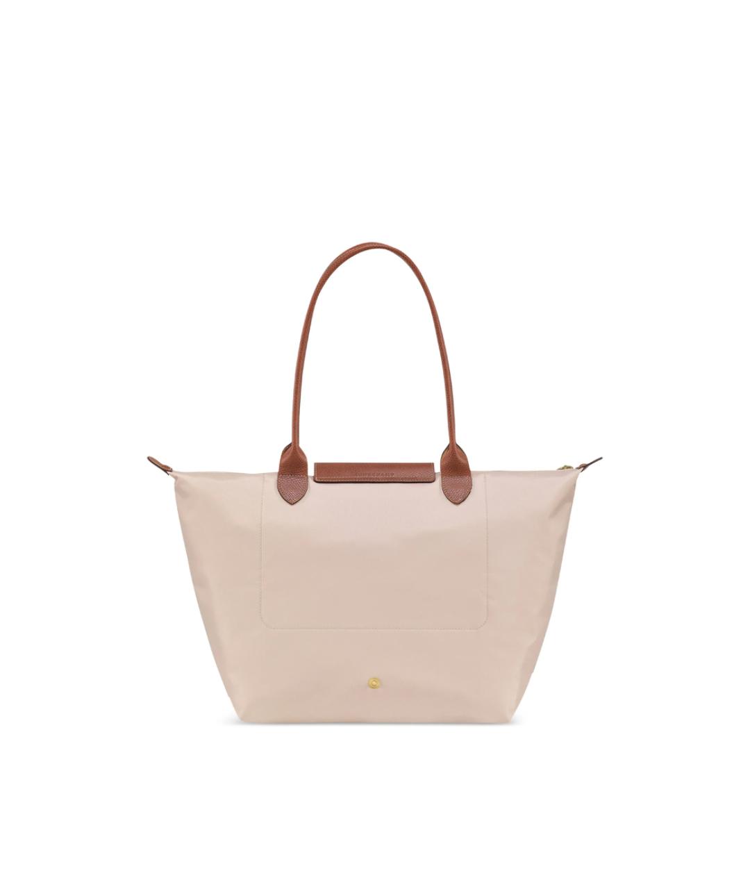 LONGCHAMP Бежевая синтетическая сумка через плечо, фото 5
