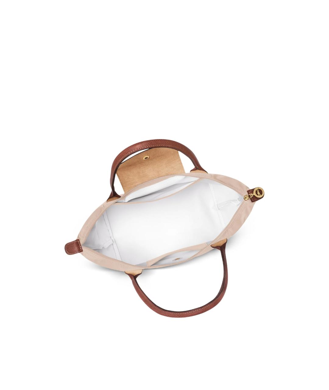 LONGCHAMP Бежевая синтетическая сумка тоут, фото 4
