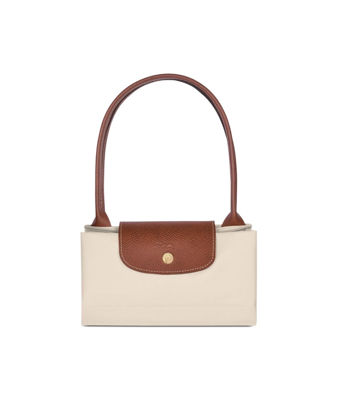 LONGCHAMP Бежевая синтетическая сумка тоут, фото 3
