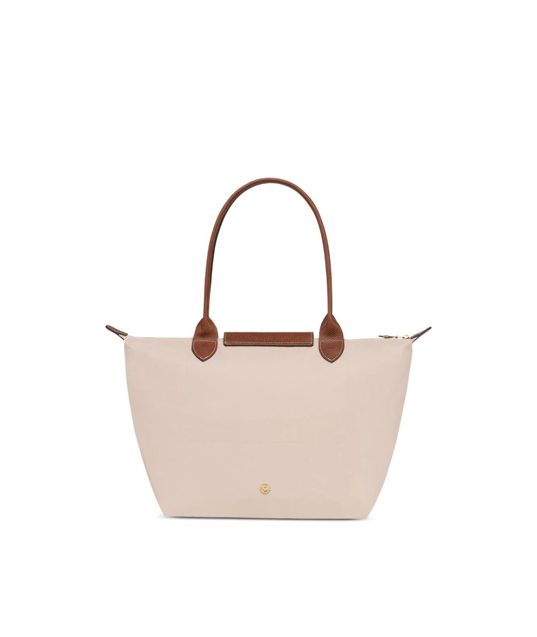 LONGCHAMP Бежевая синтетическая сумка тоут, фото 2