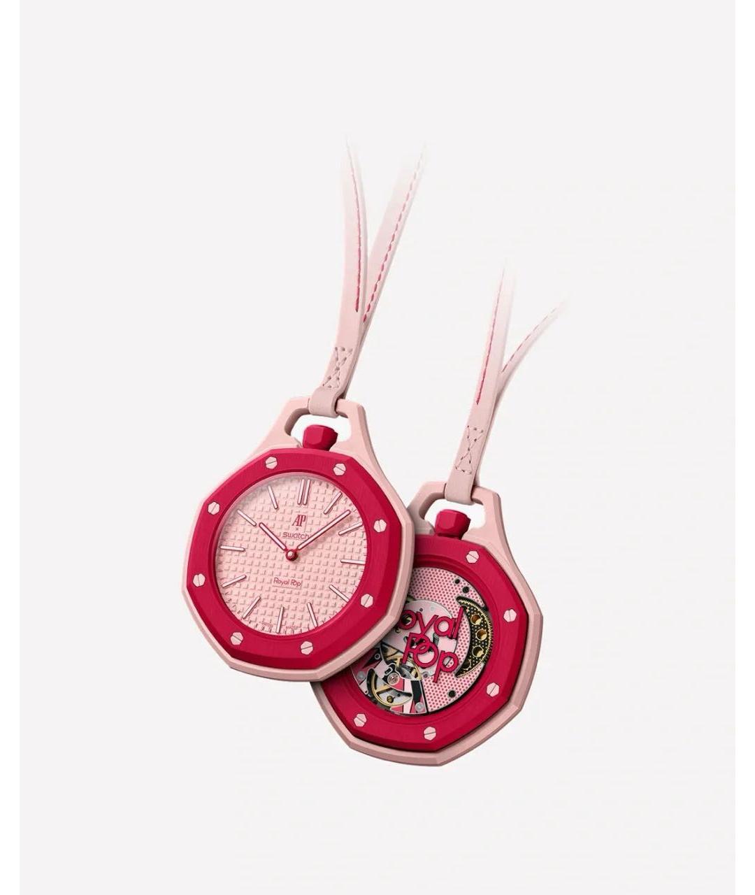Swatch Розовые часы, фото 3