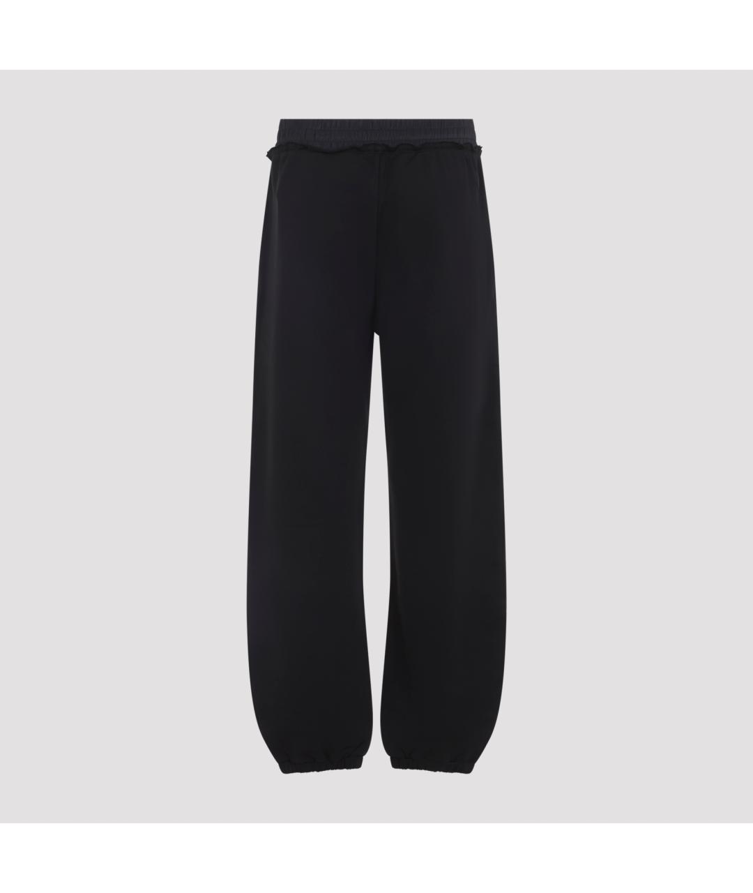 MONCLER Черные хлопковые спортивные брюки и шорты, фото 3