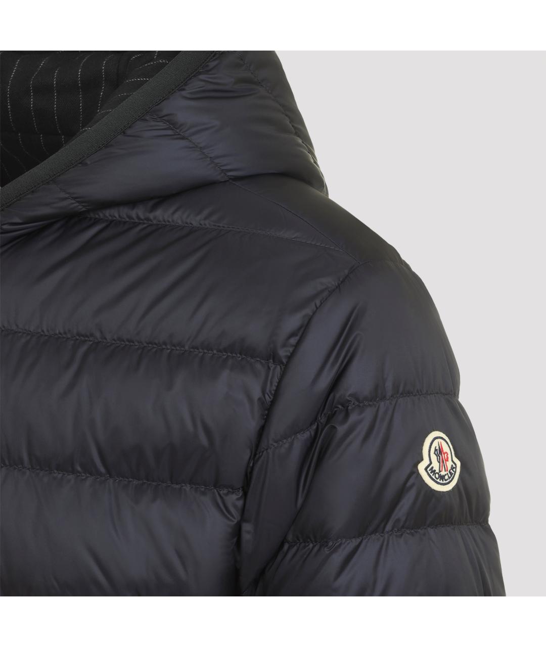 MONCLER Темно-синий шерстяной пуховик, фото 7