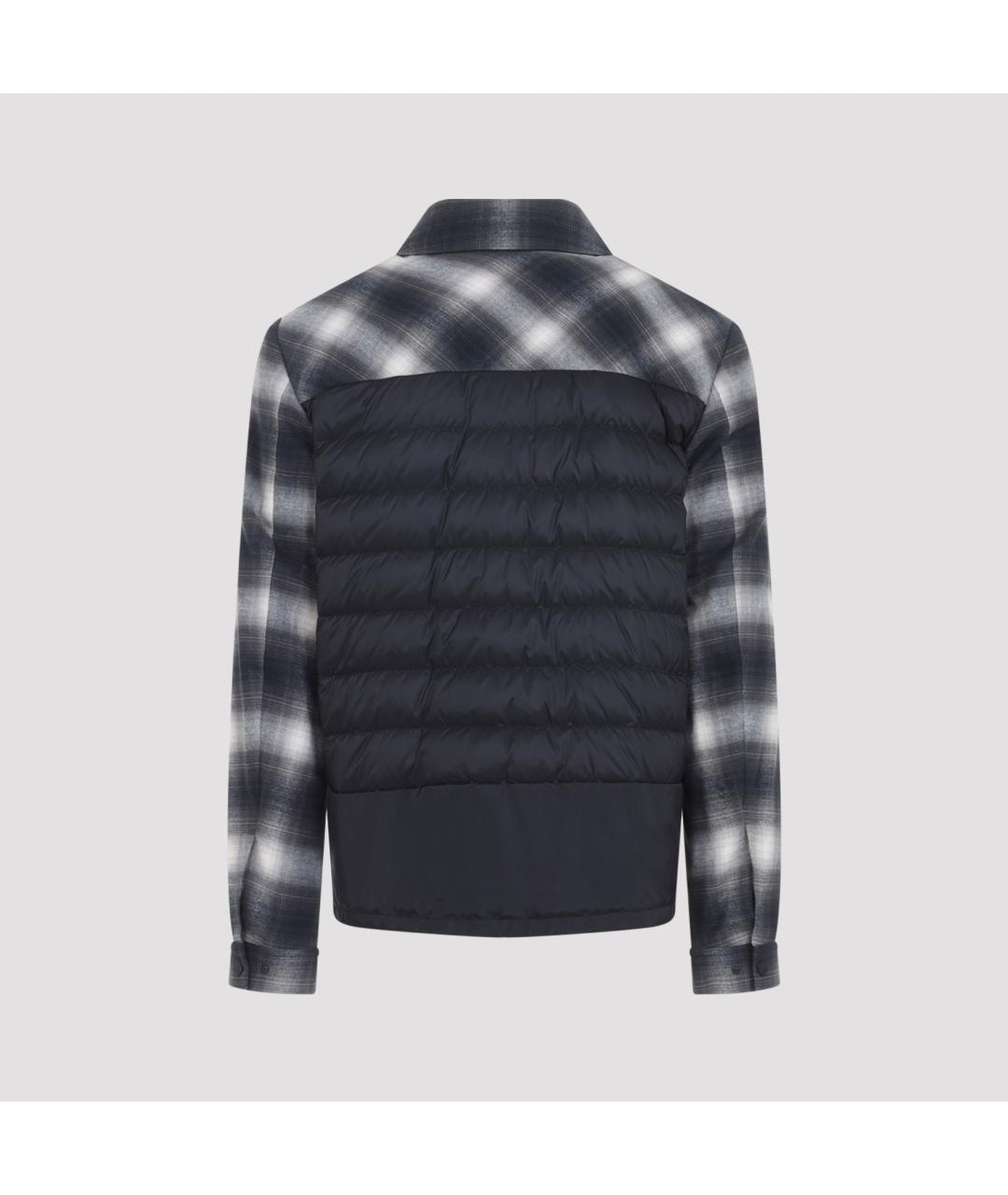 MONCLER Черная хлопковая куртка, фото 3
