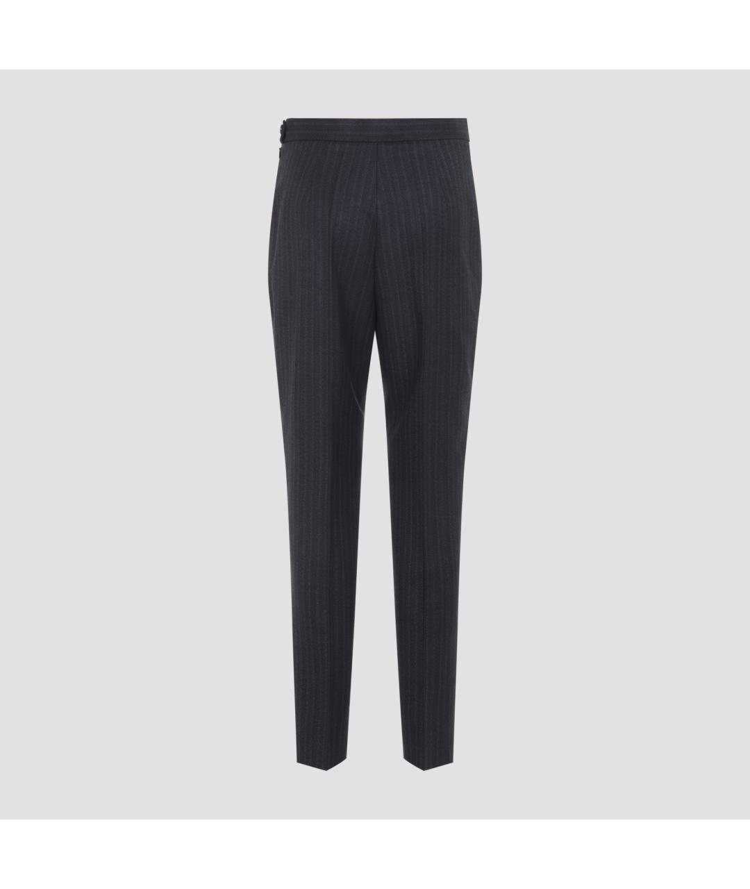 JIL SANDER Мульти шерстяные прямые брюки, фото 3