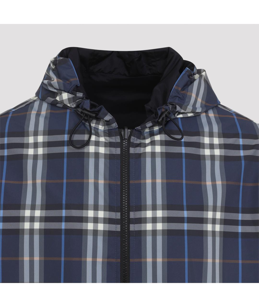 BURBERRY Синяя полиэстеровая куртка, фото 6