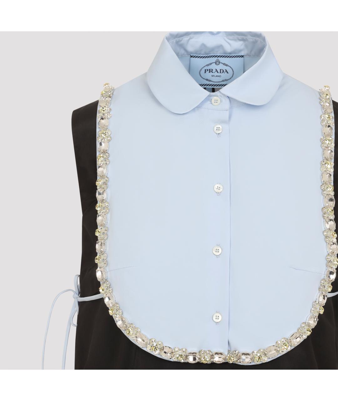 PRADA Черное полиэстеровое платье, фото 4