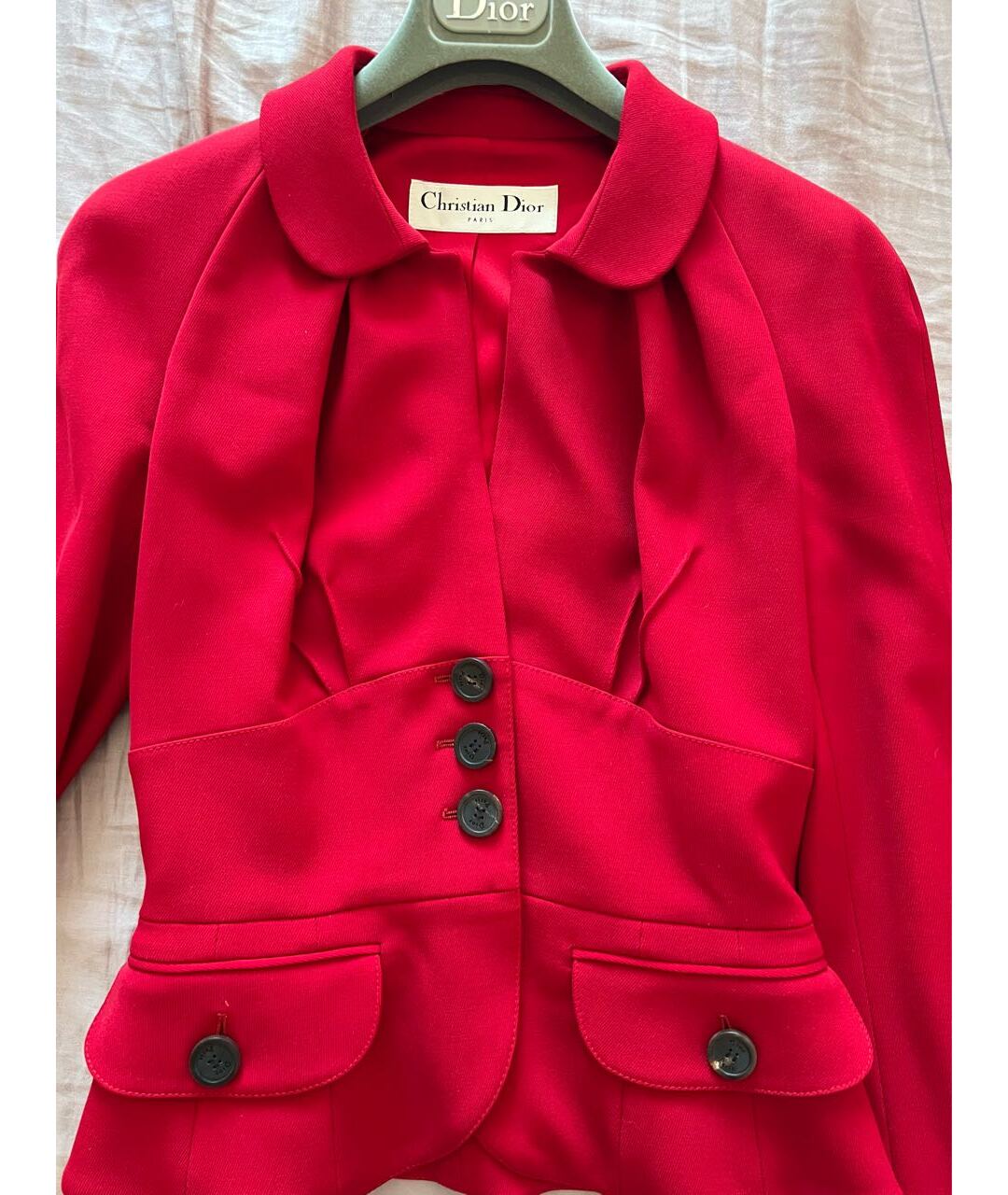 CHRISTIAN DIOR PRE-OWNED Красный шерстяной жакет/пиджак, фото 3