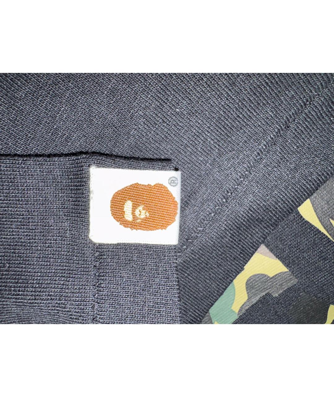 BAPE Черная хлопковая футболка, фото 4