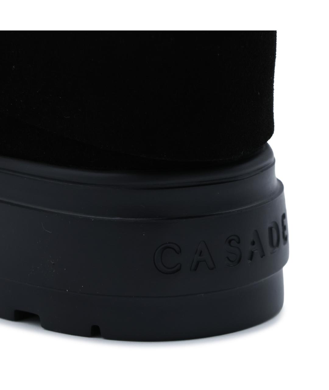 CASADEI Черные кожаные сапоги, фото 7