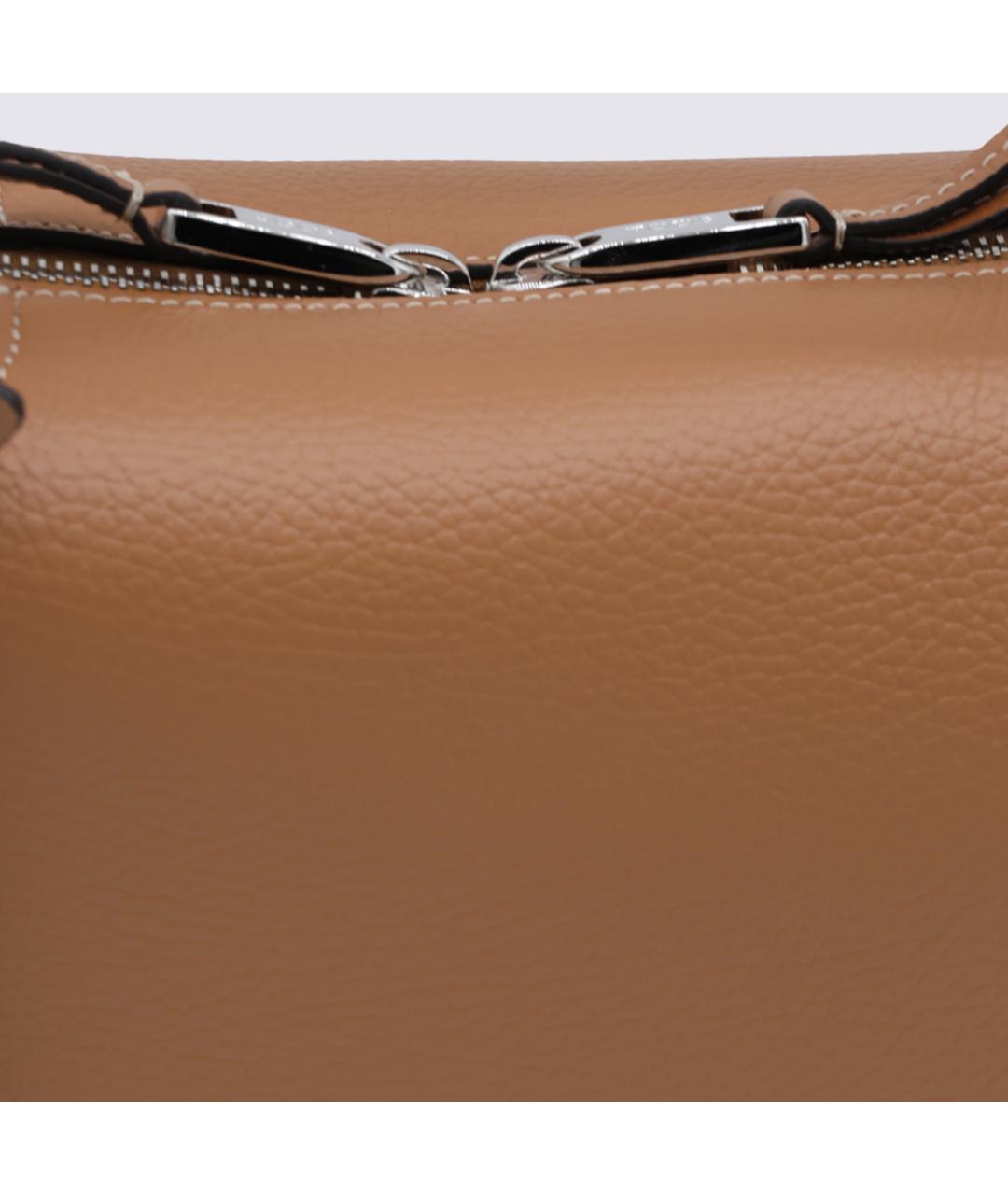 TOD'S Коричневая кожаная сумка тоут, фото 8