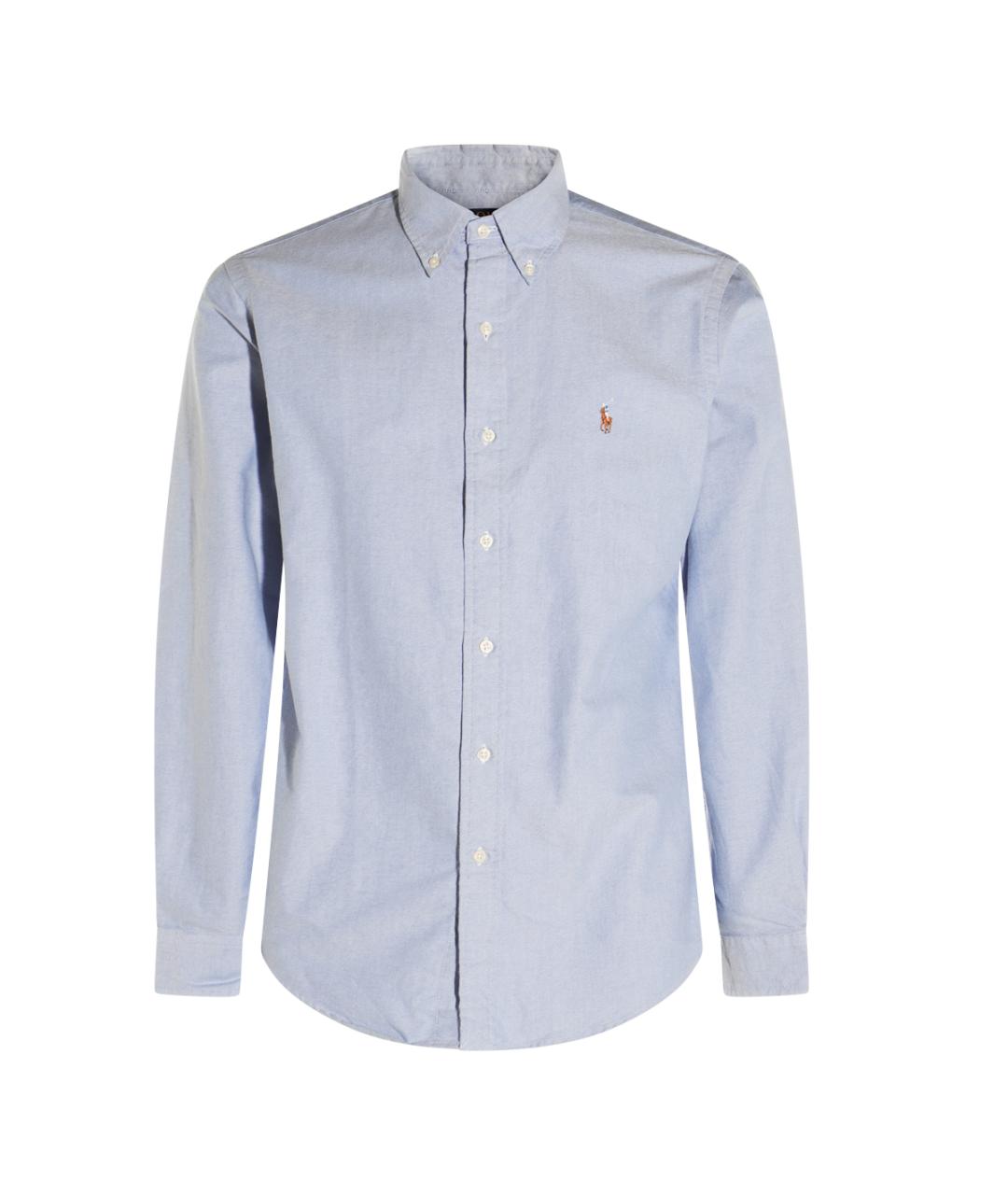 POLO RALPH LAUREN Голубая хлопковая классическая рубашка, фото 1
